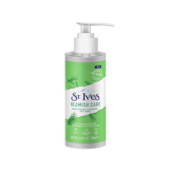 St Ives Daily Facial Cleanser Blemish Care Tea Tree 200ml
